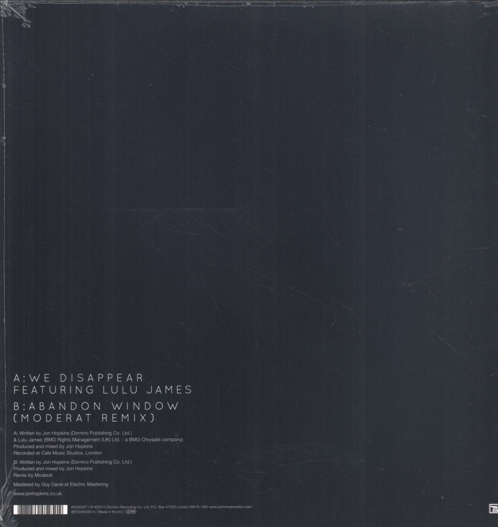 Jon Hopkins - We Disappear - 12 Inch