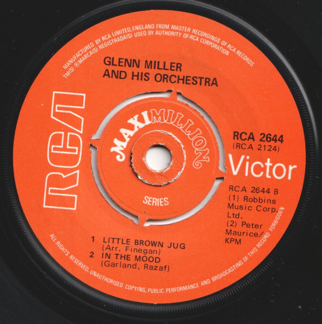 Glenn Miller And His Orchestra - Moonlight Serenade - 7 Inch