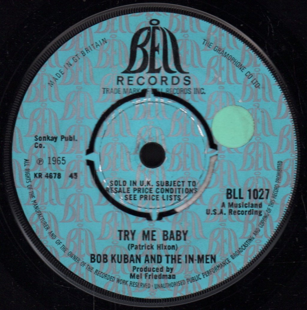 Bob Kuban And The In-Men - Cheater - 7 Inch