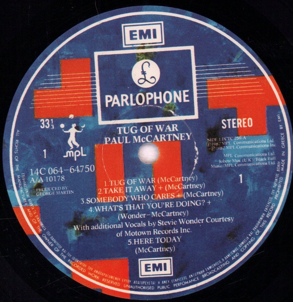 Paul McCartney - Tug Of War - Lp