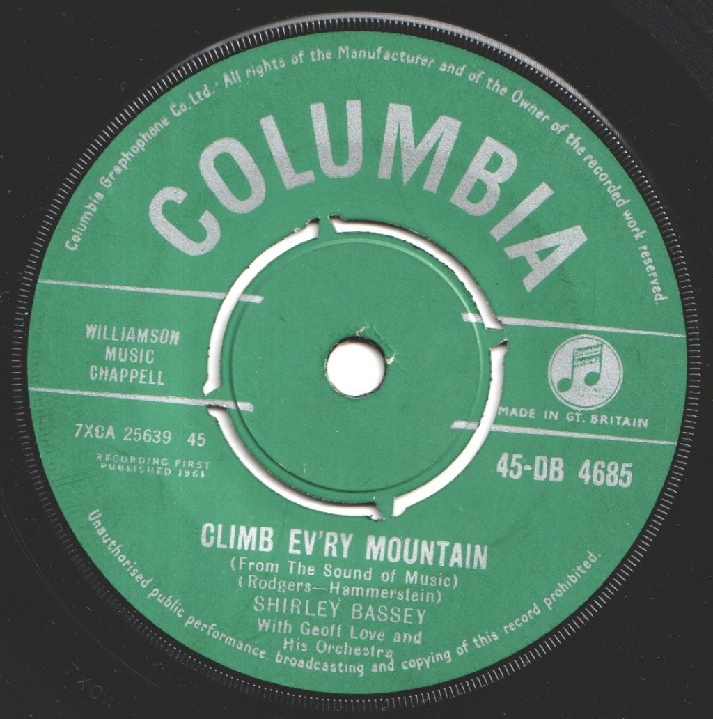 Shirley Bassey - Reach For The Stars - 7 Inch