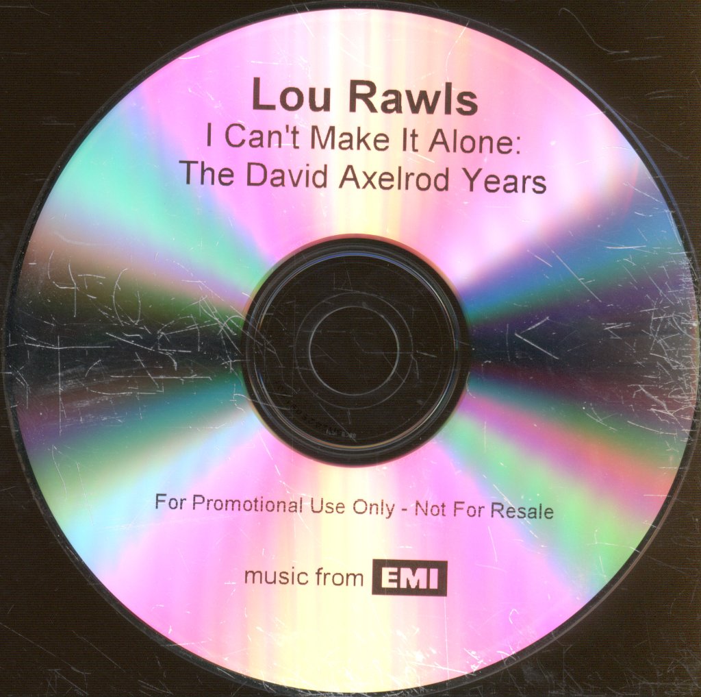 Lou Rawls - I Can't Make It Alone: The Axelrod Years - Cdr