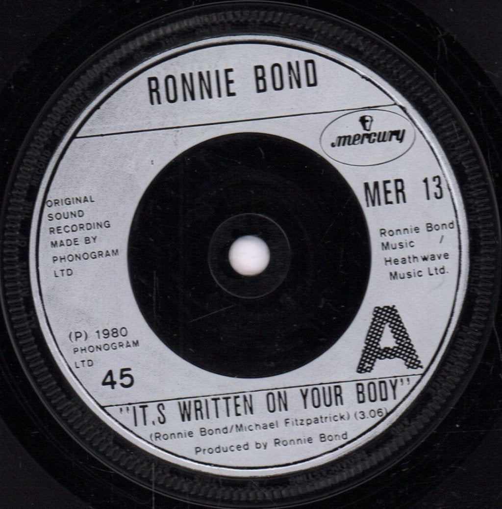 Ronnie Bond - It's Written On Your Body - 7 Inch