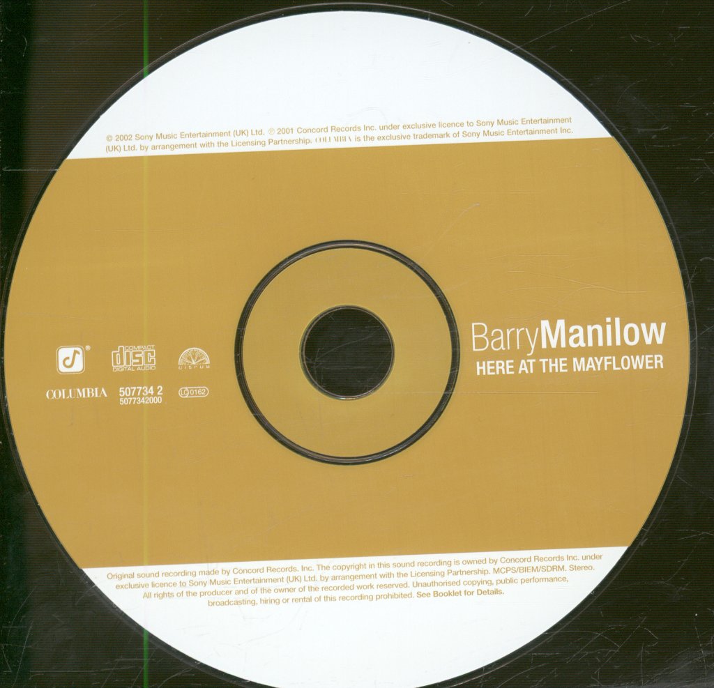 Barry Manilow - Here At The Mayflower - Cd