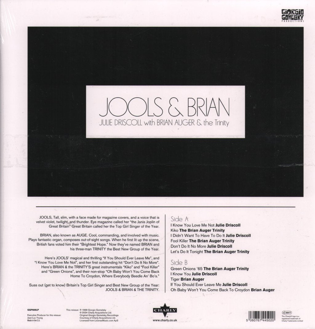 Julie Driscoll, Brian Auger & The Trinity - Jools & Brian - Lp