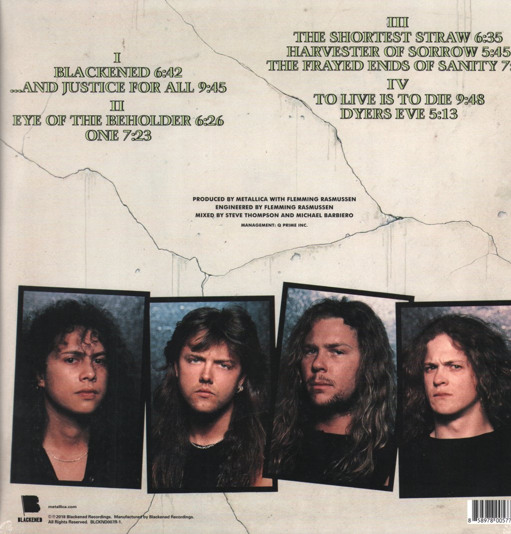 Metallica - ...And Justice For All - Double Lp