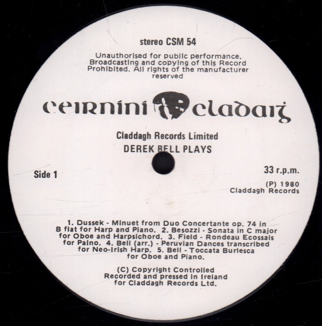 Derek Bell - Plays With Himself - Lp