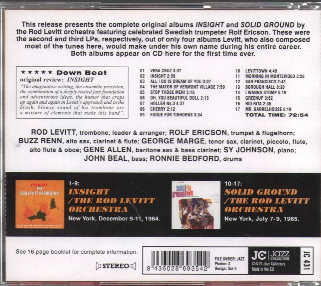 Rod Levitt Orchestra - Insight - Cd