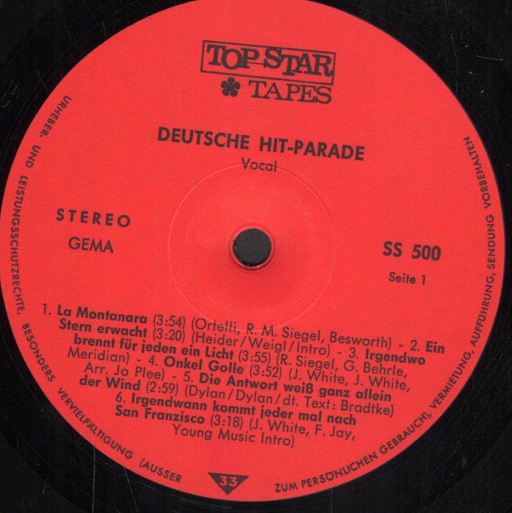Deutsche Hitparade - vocal - Lp