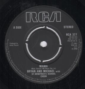 Bryan And Michael With St Winifred's School Choir - Mama - 7 Inch