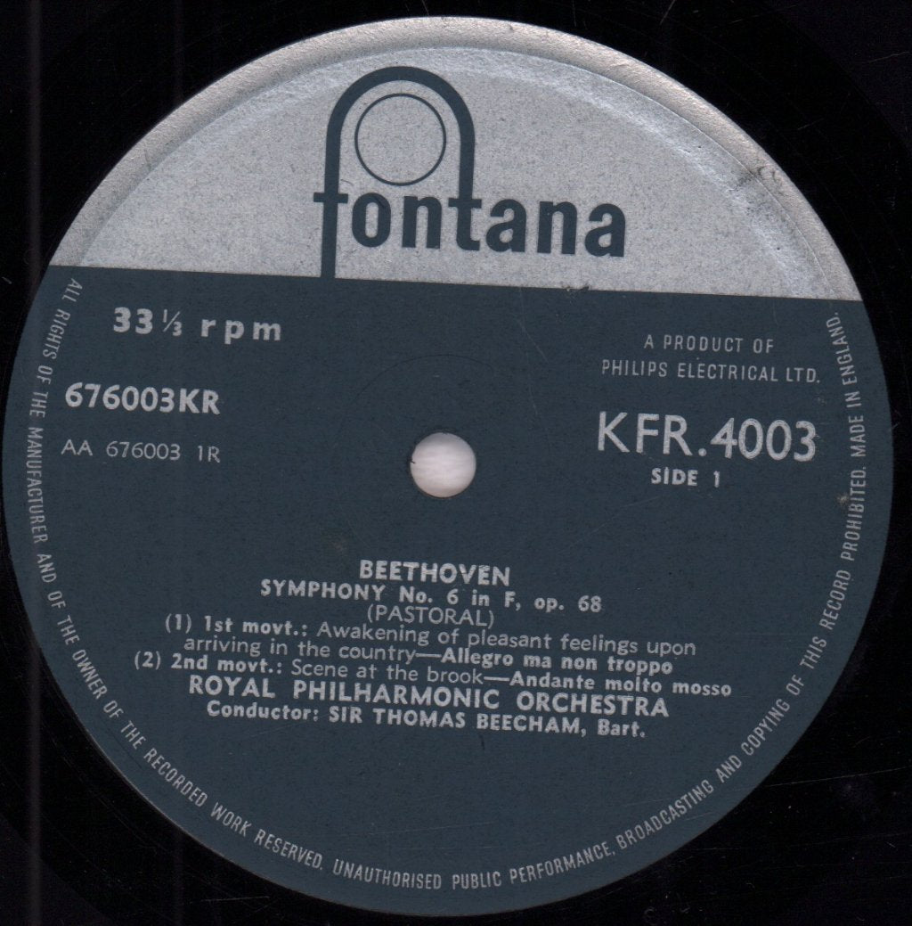 Royal Philharmonic Orchestra - beethoven Symphony No. 6 Pastoral - Lp