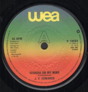 J.v. Edwards - Georgia On My Mind - 7 Inch