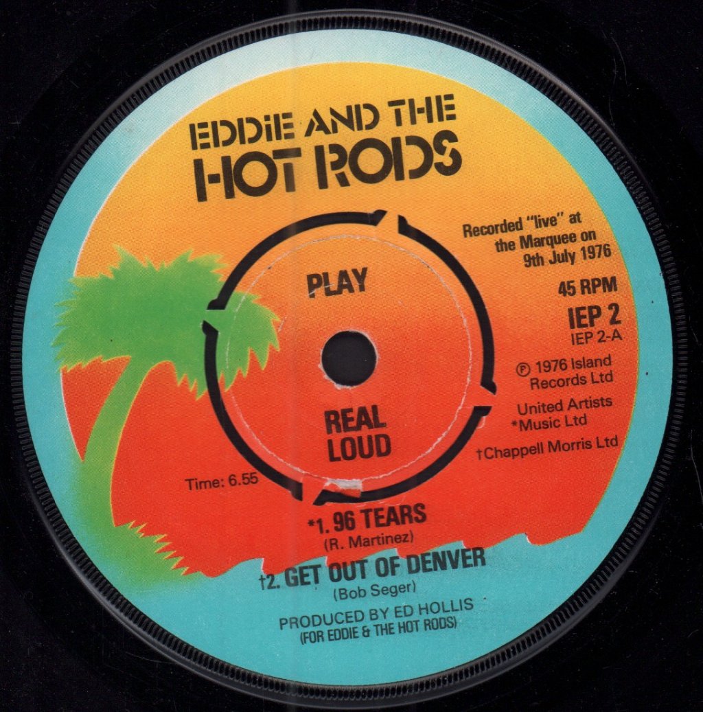 Eddie And The Hot Rods - 96 Tears - 7 Inch