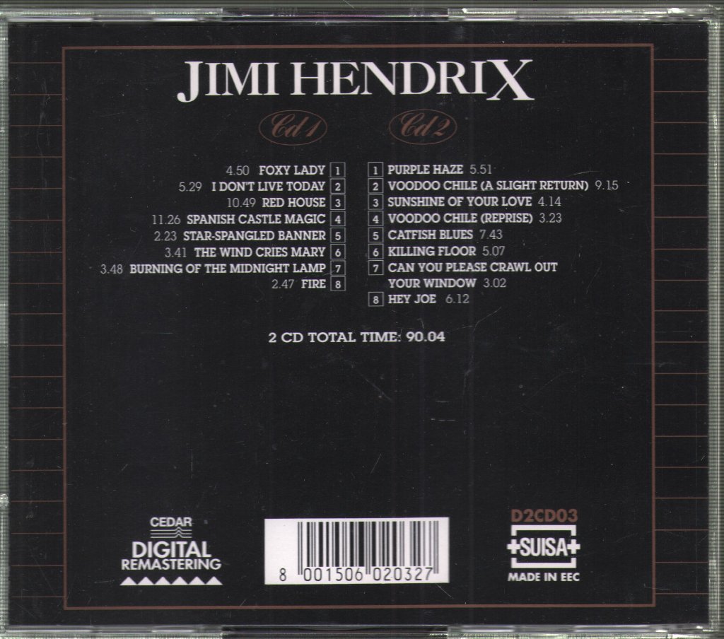 Jimi Hendrix - Jimi Hendrix Gold Collection - Double Cd