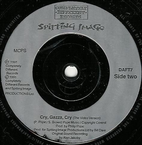 Spitting Image - Cry, Gazza, Cry! - 7 Inch