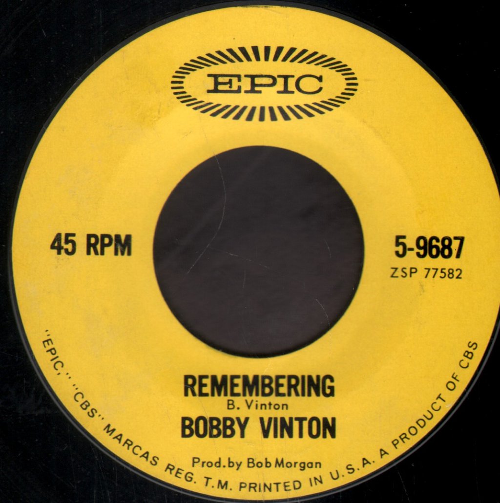 Bobby Vinton - Tell Me Why / Remembering - 7 Inch
