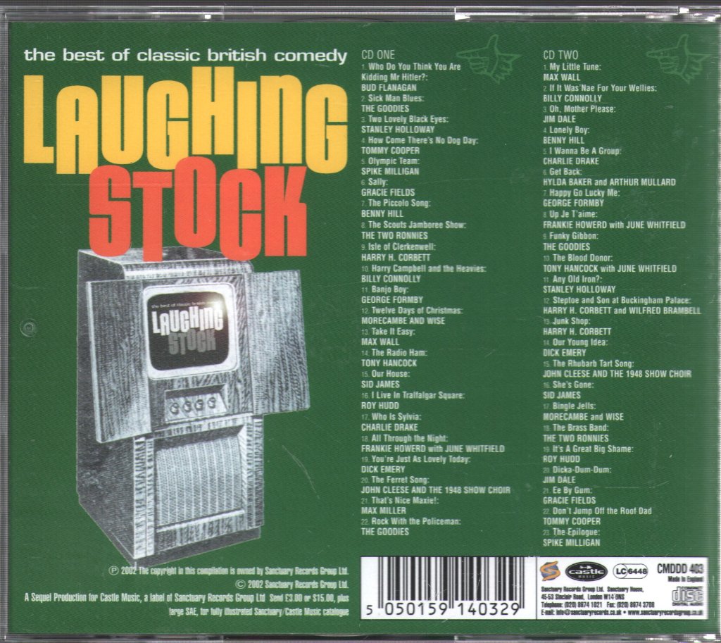 Various Artists - Best Of British Comedy - Laughing Stock - Double Cd