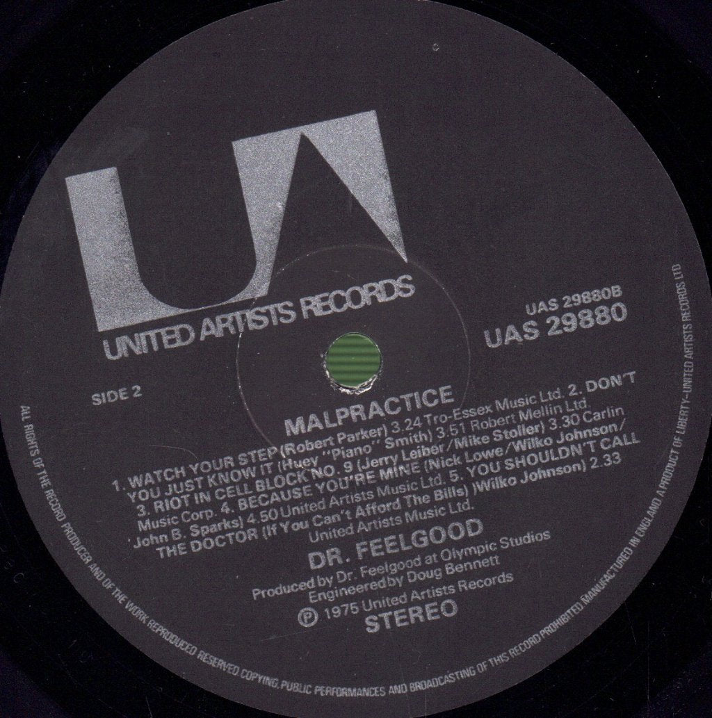 Dr Feelgood - Malpractice - Lp