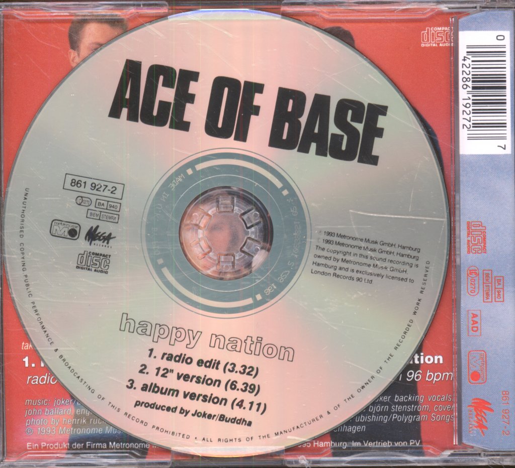 Ace Of Base - Happy Nation - Cd