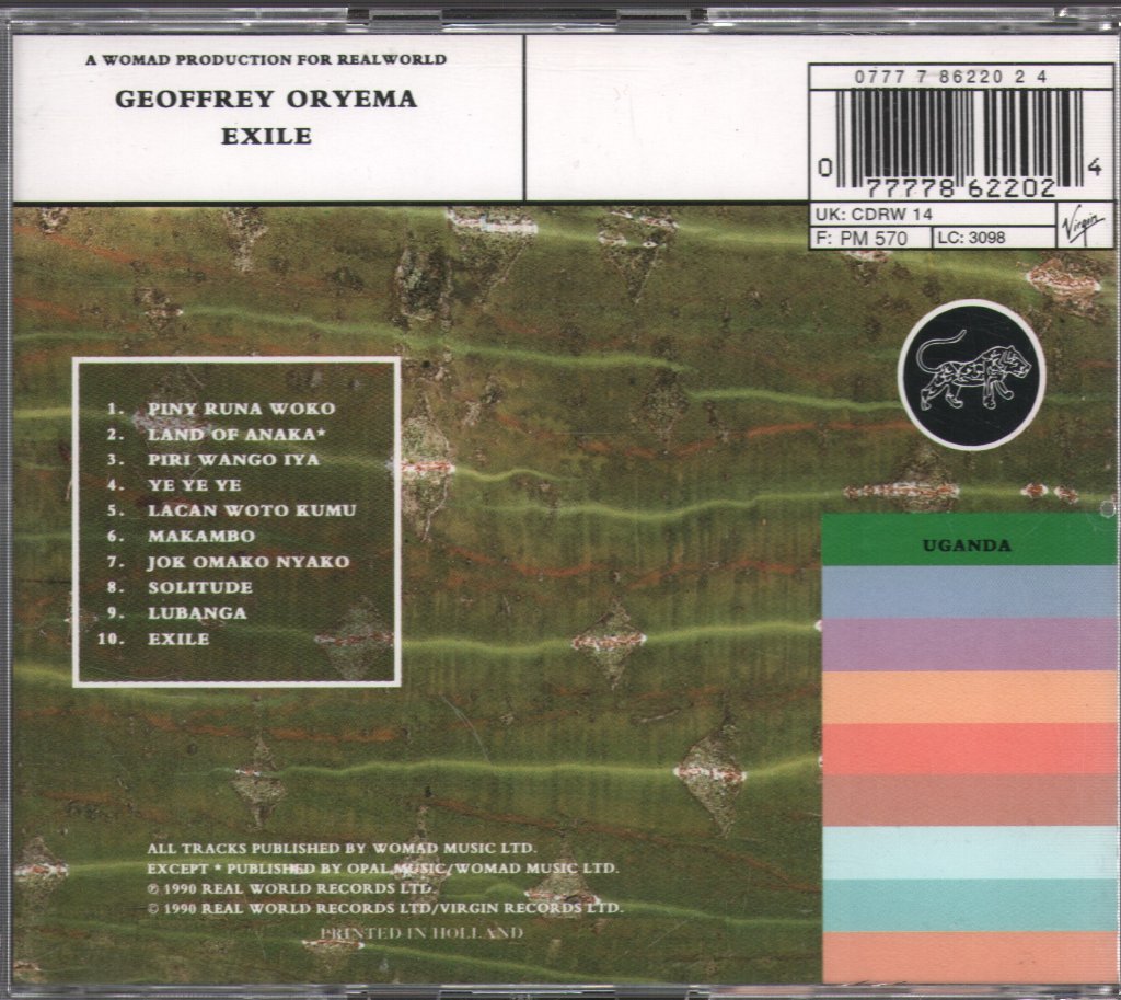 Geoffrey Oryema - Exile - Cd