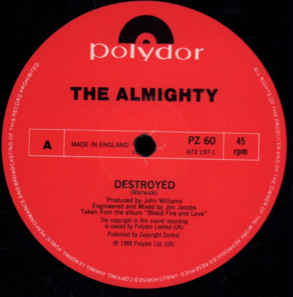Almighty - Destroyed - 12 Inch