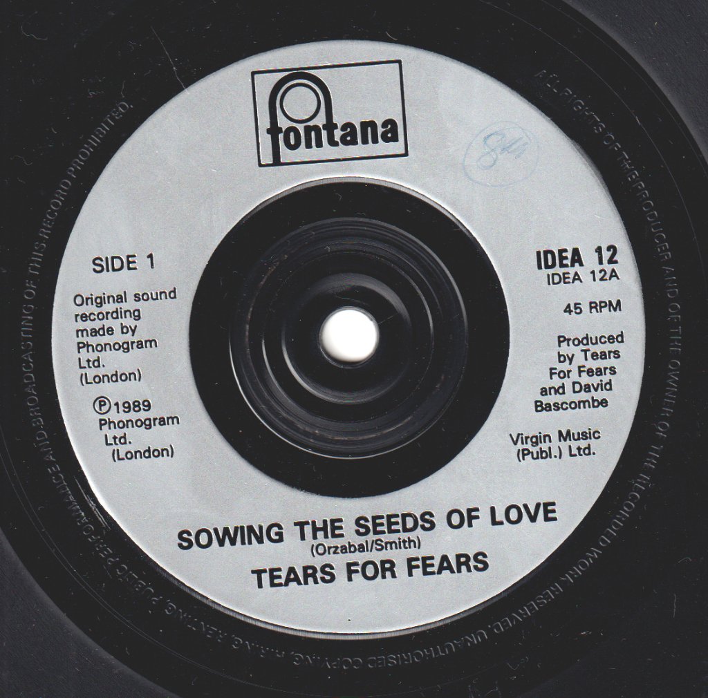 Tears For Fears - Sowing The Seeds Of Love - 7 Inch