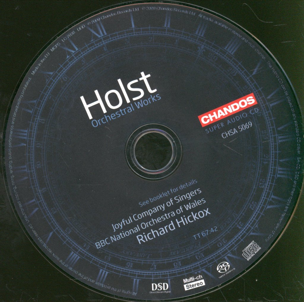 BBC National Orchestra Of Wales, Richard Hickox - Holst - Orchestral Works (Volume 1) - Cd