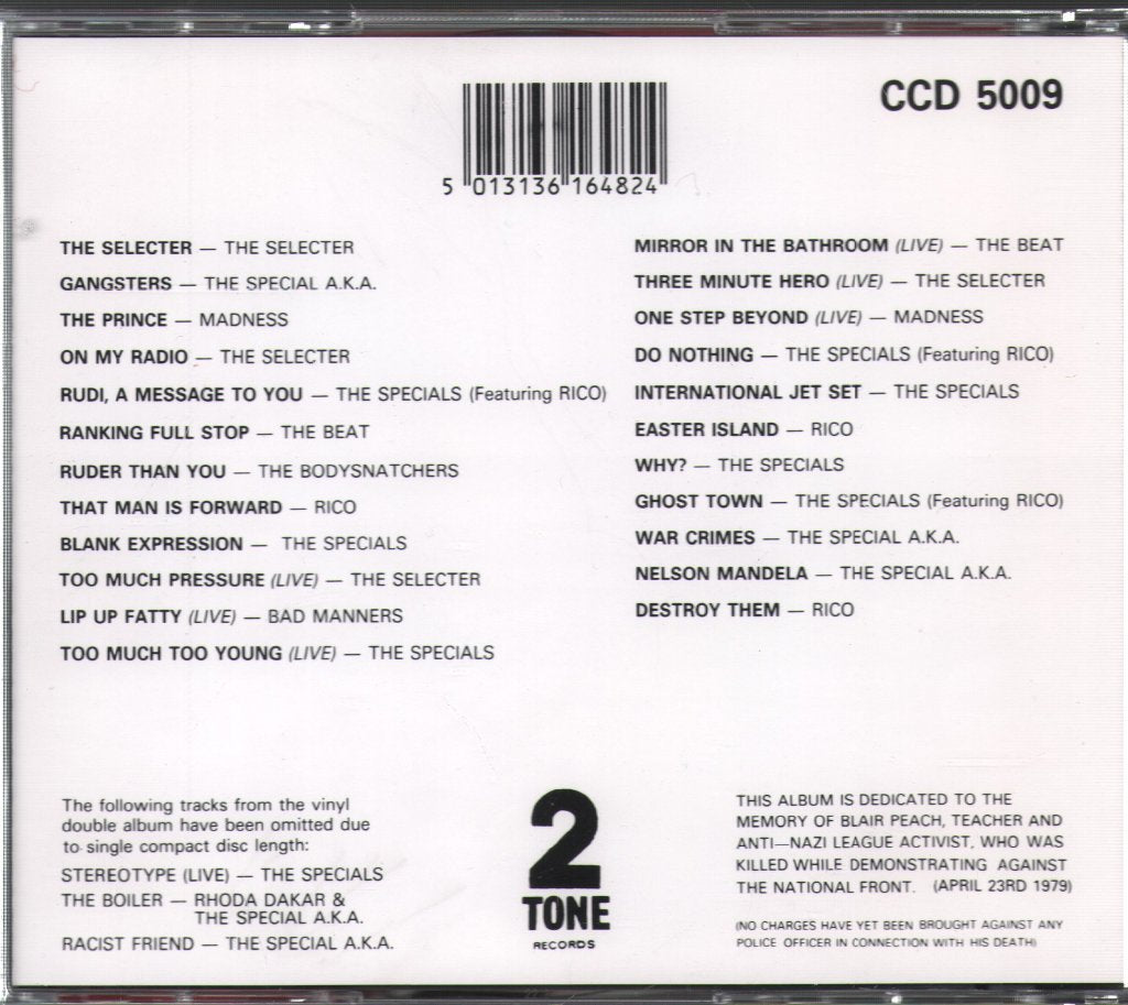 Various Artists - 2 Tone Story - Cd