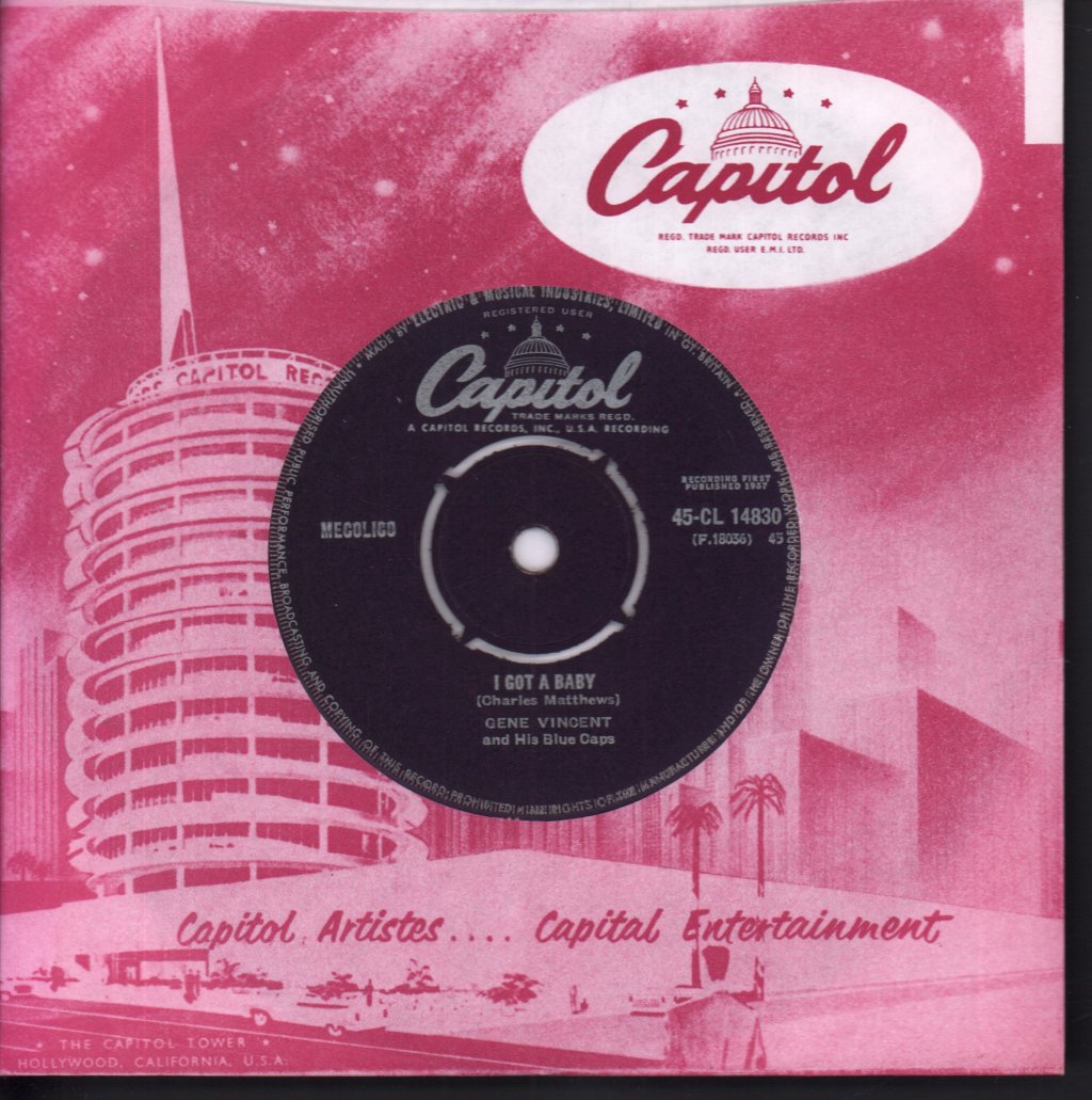 Gene Vincent & His Blue Caps - Walkin' Home From School - 7 Inch