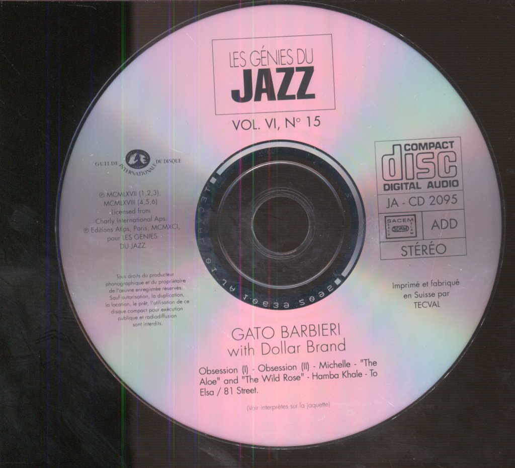 Gato Barbieri With Dollar Brand - Gato Barbieri With Dollar Brand - Cd