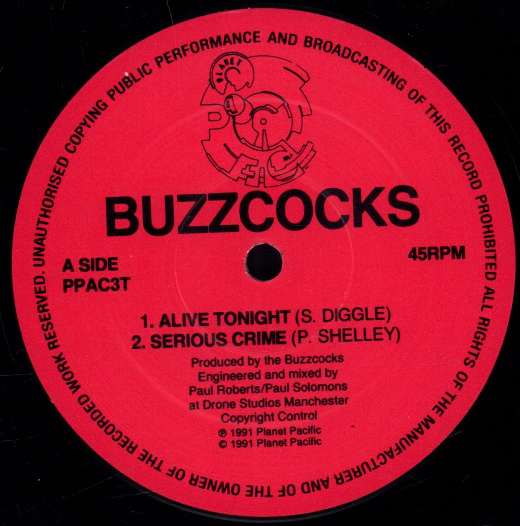 Buzzcocks - Alive Tonight - 12 Inch