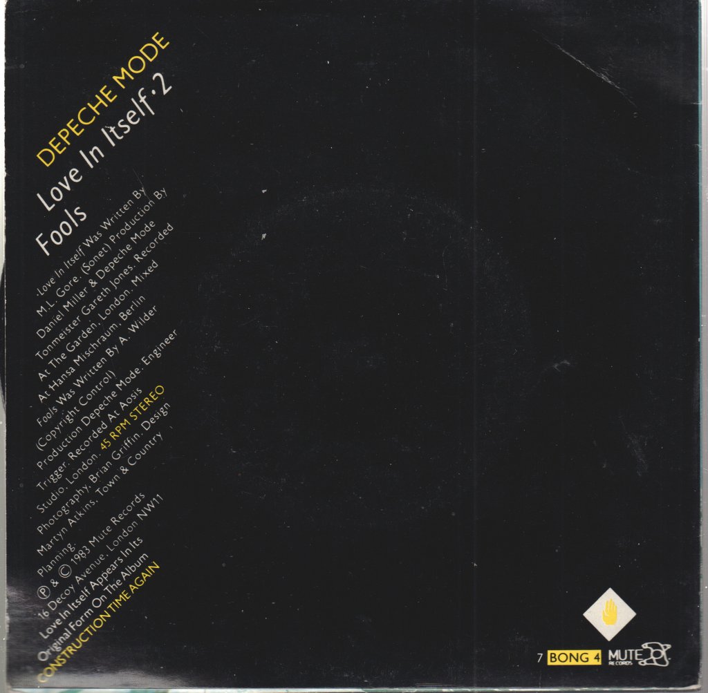 Depeche Mode - Love In Itself - 7 Inch