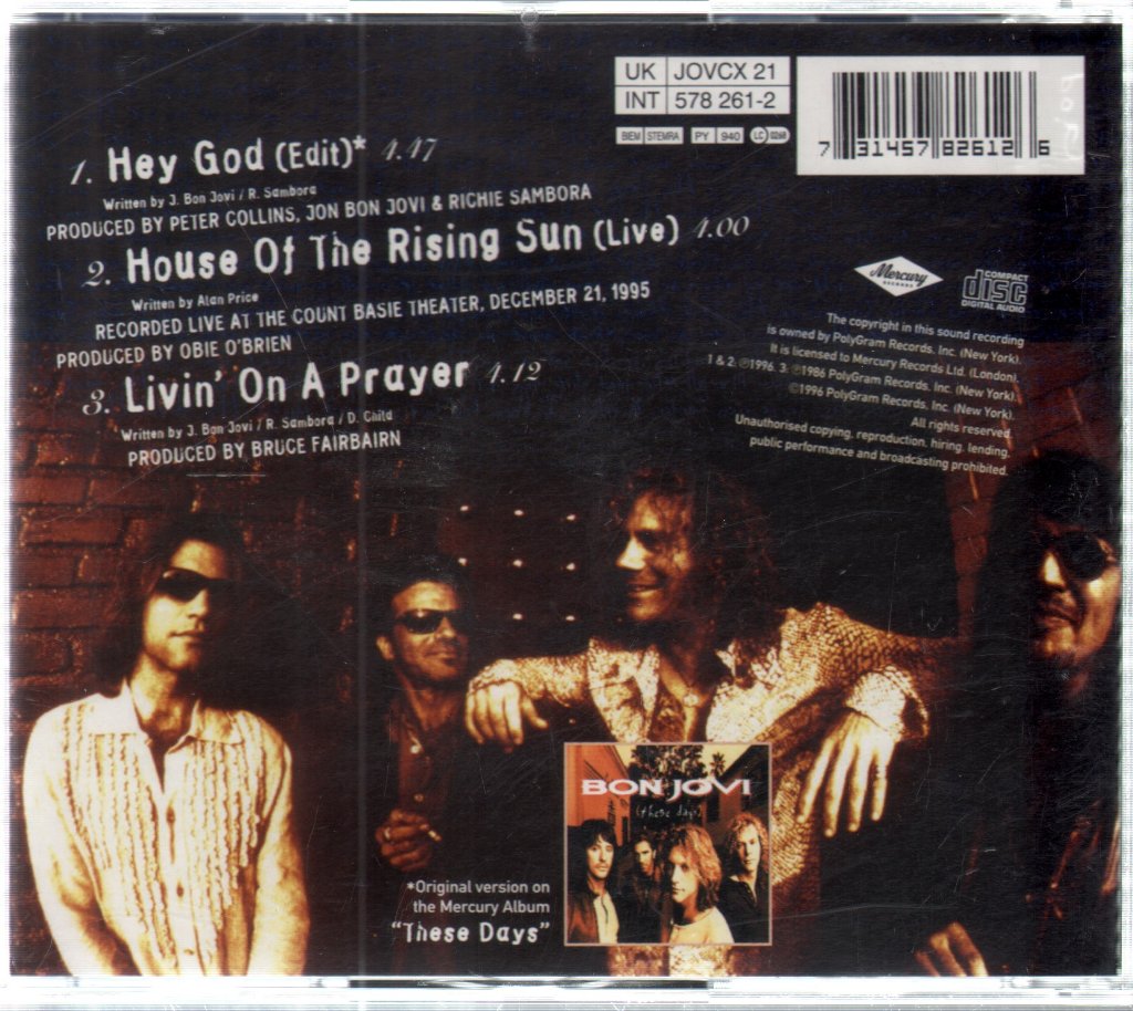 Bon Jovi - Hey God - Cd