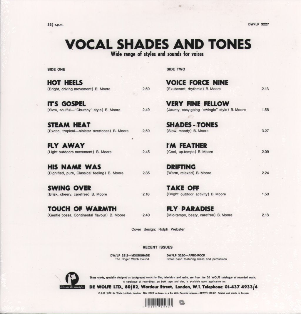 Barbara Moore - Vocal Shades And Tones - Lp