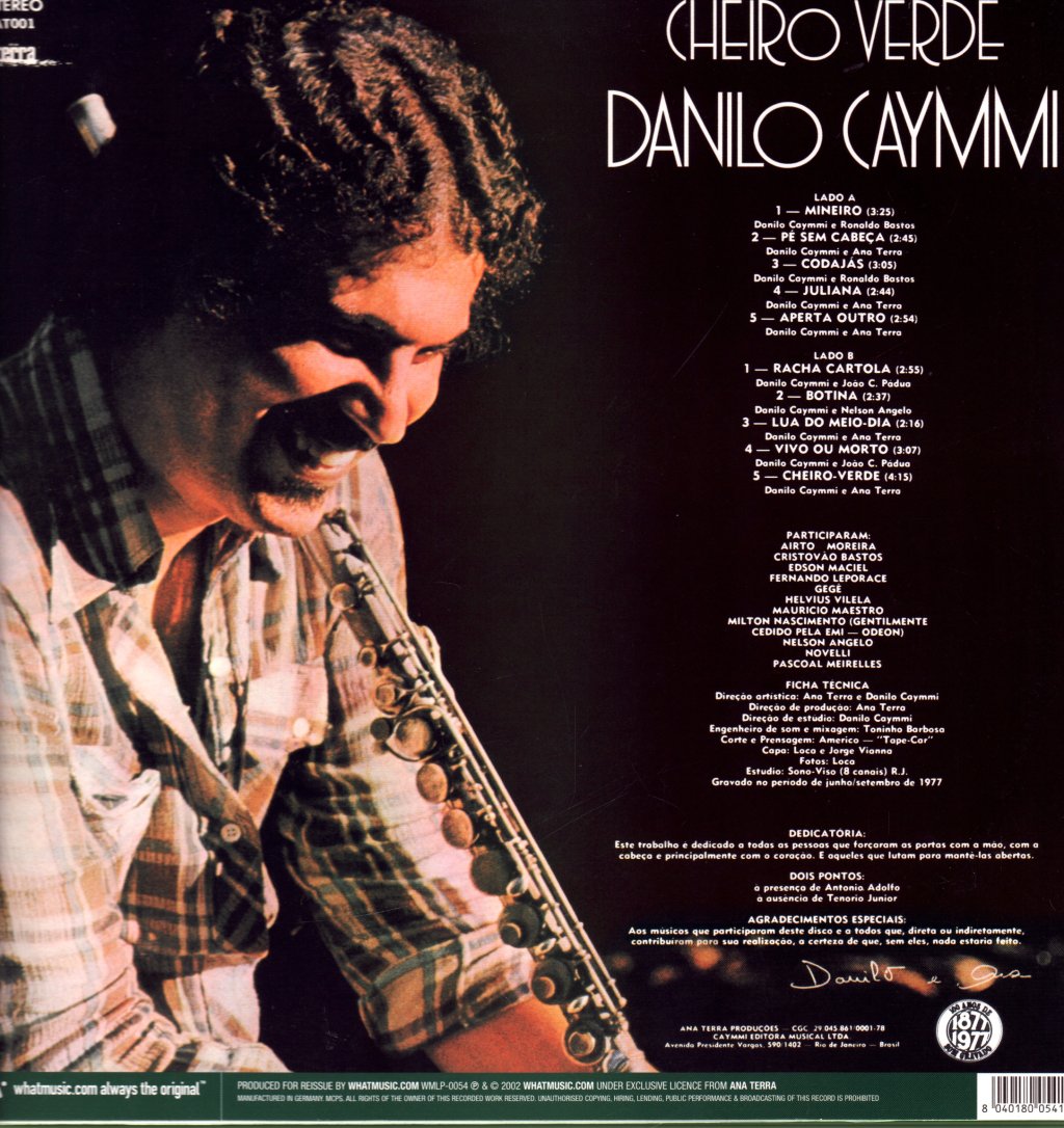 Danilo Caymmi - Cheiro Verde - Lp