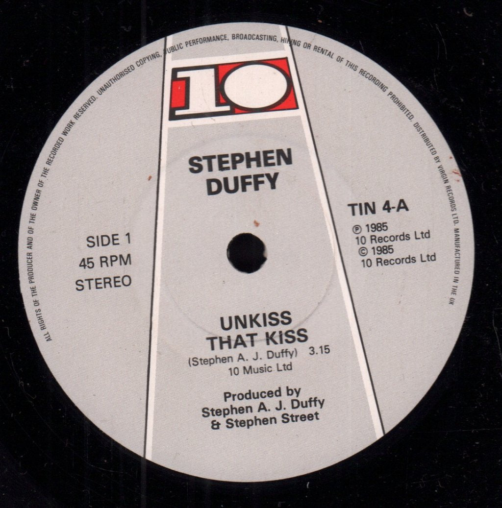 Stephen Duffy - Unkiss That Kiss - 7 Inch