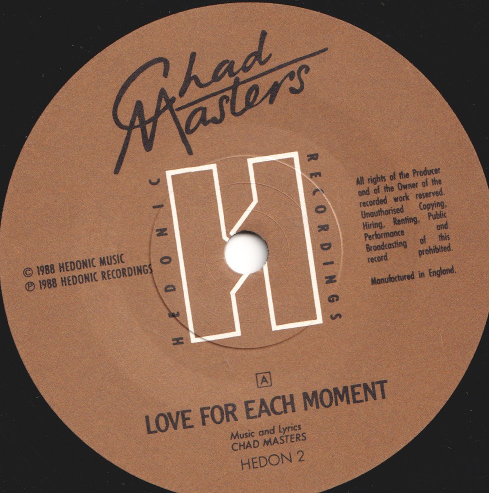 Chad Masters - Love For Each Moment - 7 Inch