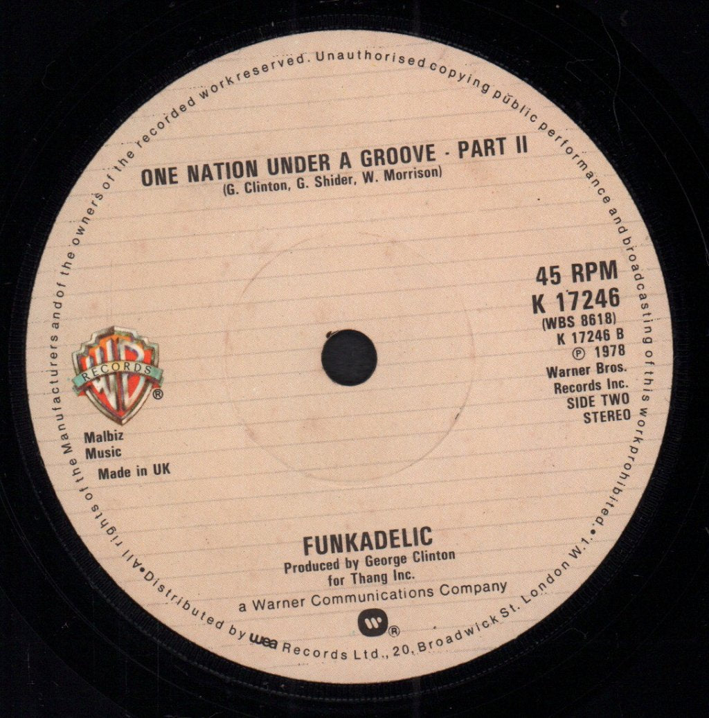 Funkadelic - One Nation Under A Groove - 7 Inch