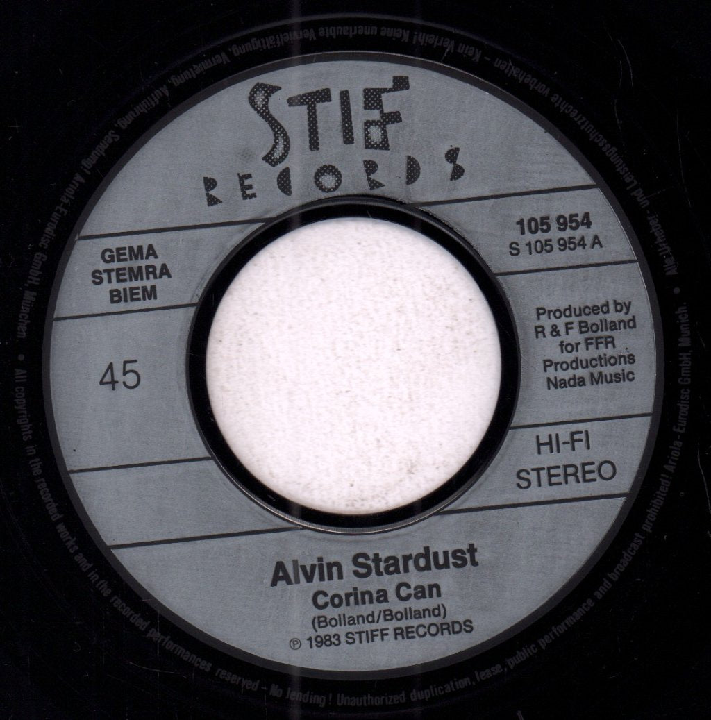 Alvin Stardust - Corina Can - 7 Inch