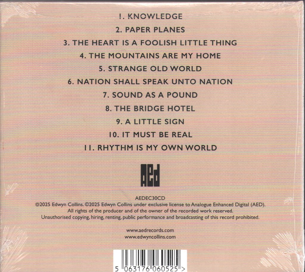 Edwyn Collins - Nation Shall Speak Unto Nation - Cd