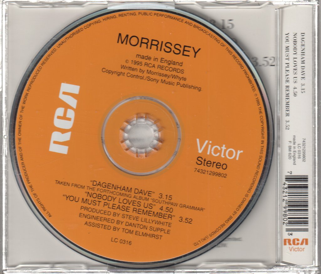 Morrissey - Dagenham Dave - Cd