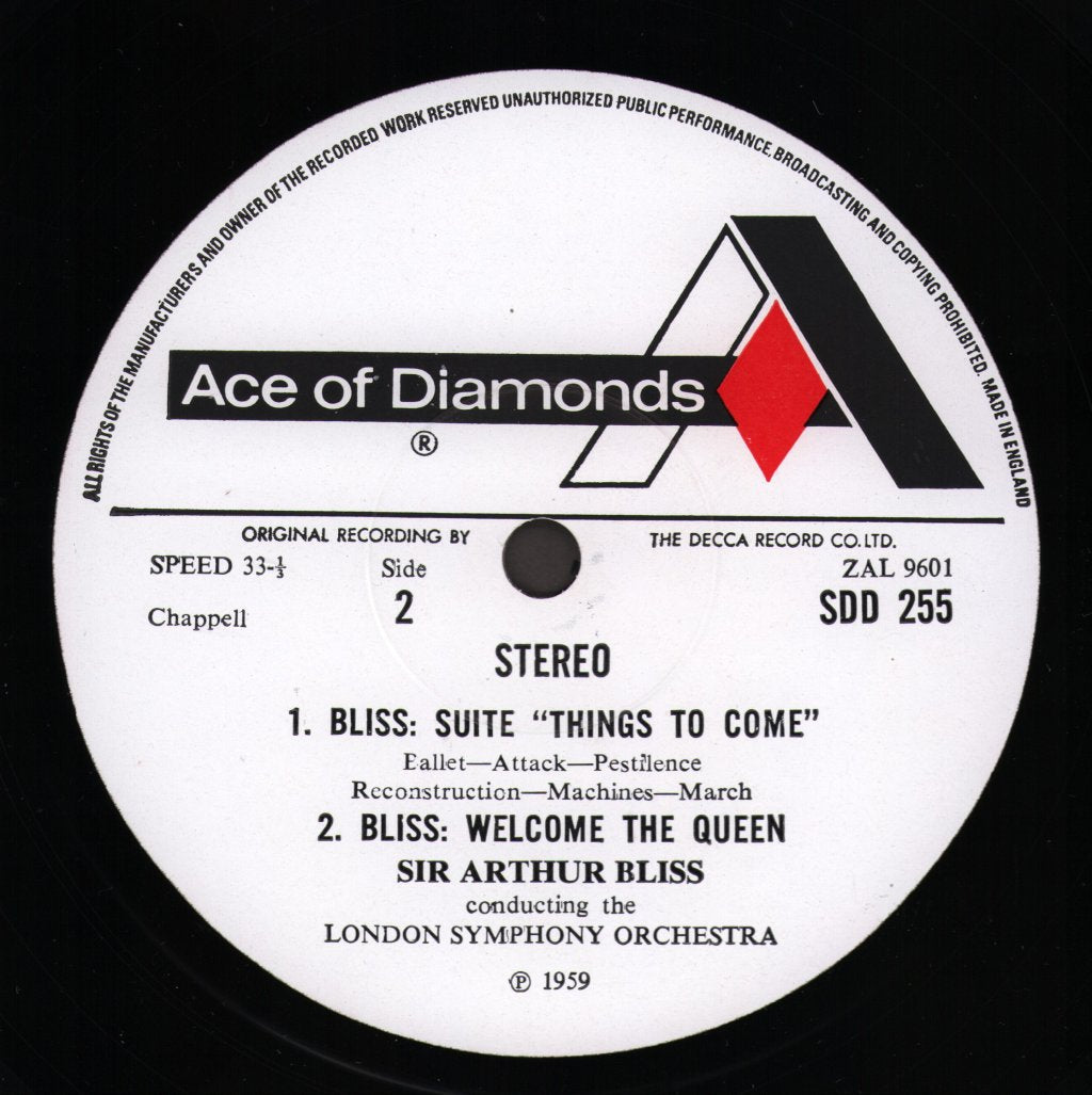 Sir Arthur Bliss / London Symphony Orchestra - Elgar Pomp And Circumstance / Bliss - Things To Come - Lp