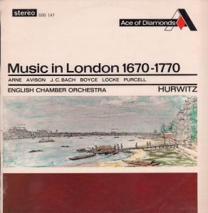 English Chamber Orchestra - Music In London 1670-1770 - Lp
