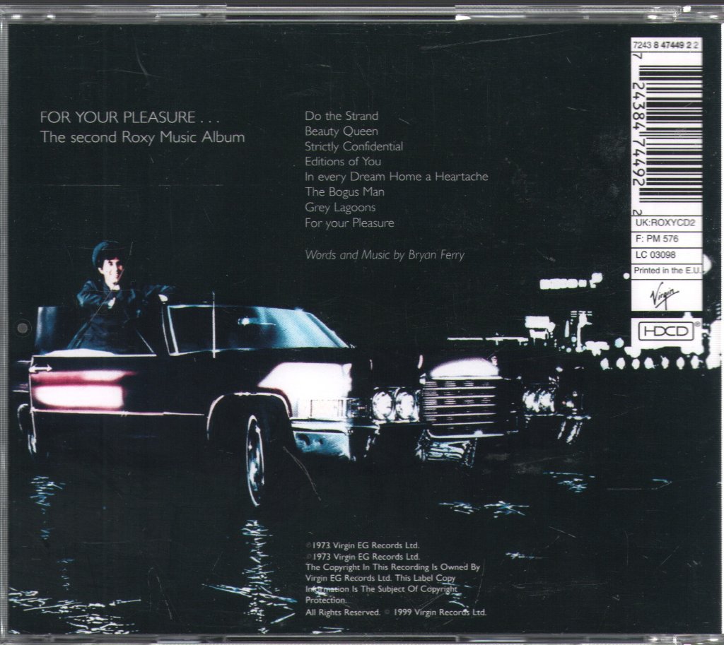 Roxy Music - For Your Pleasure - Cd