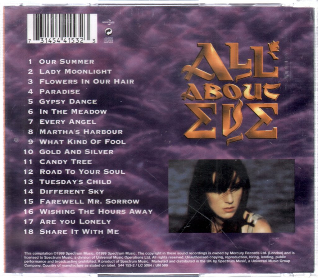 All About Eve - Best Of - Cd