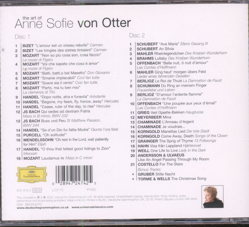 Anne Sophie Von Otter - Art Of - Double Cd