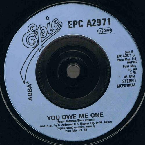 ABBA - Under Attack / You Owe Me One - 7 Inch