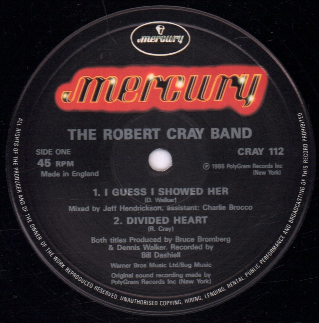Robert Cray - I Guess I Showed Her - 12 Inch