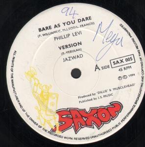 Phillip Levi/Mafia And Fluxy/Jazwad - Bare As You Dare/Clean Under Pants/Version - 12 Inch