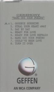 Ceremony - Hang Out Your Poetry - Cassette